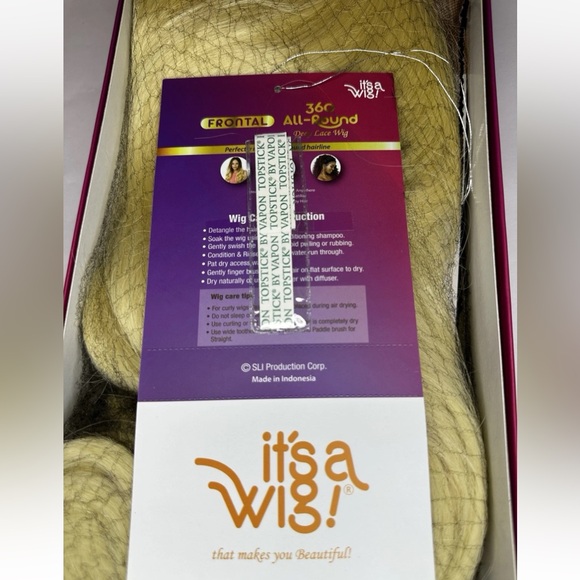 It’s A Wig! Frontal 360 Lace Adira Wig - Color 613 - Deep Lace, Natural Hairline - Picture 7 of 7